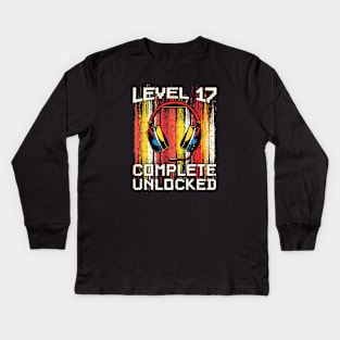 Level 17 complete unlocked Kids Long Sleeve T-Shirt